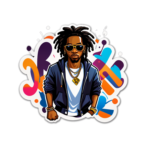 Unleash Your Inner Hustle: Offset's Hip-Hop Vibe Comes Alive in This Must-Have Sticker!