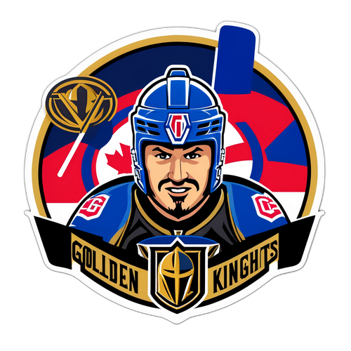 Golden Knights vs Canadiens Action-Packed Sticker