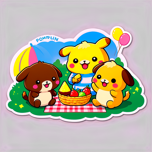 ポムポムプリンと友達のピクニック