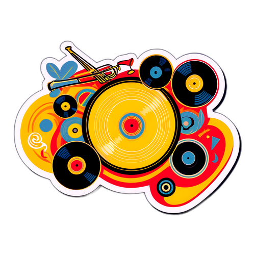 Sticker ya Muziki wa Nostaljikia