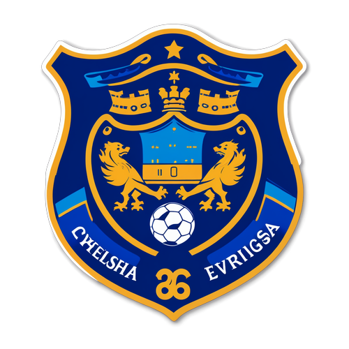 Vintage-Inspired Everton Crest Sticker