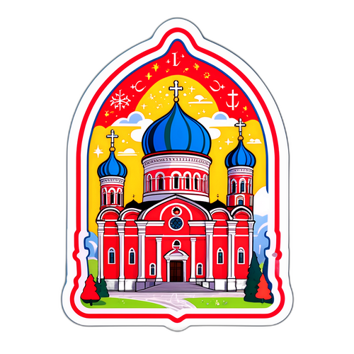 Яскравий наліпка з образом міста Біла Церква