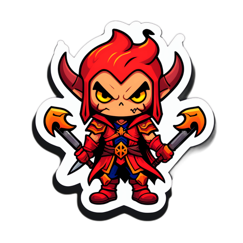 Personaj de joc video inspirațion din „Diablo”