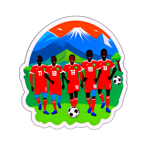 Sticker ya Timu ya Soka ya Kenya