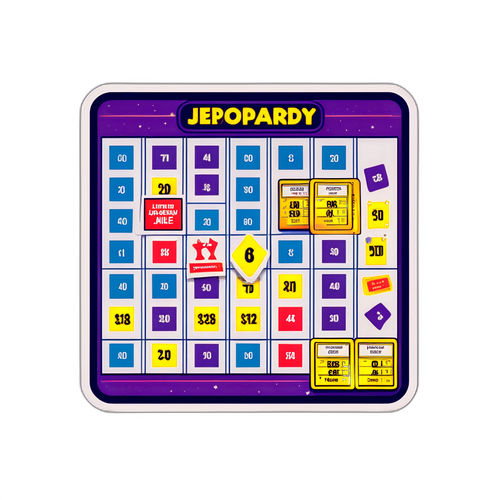 Quirky Jeopardy! Game Board Sticker