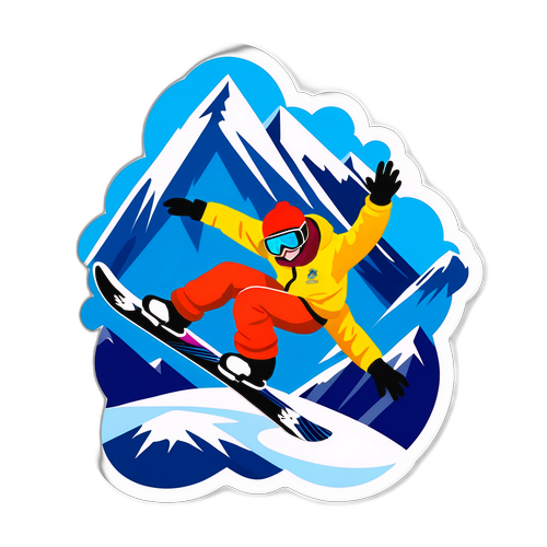 Snowboardåkare i bergen under Vinter-OS 2026