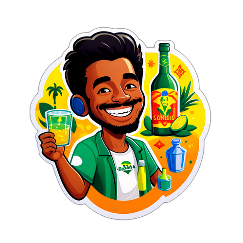 Design de Breno Bidon Sorridente com Cultura Brasileira