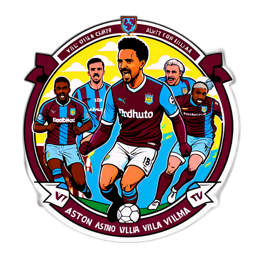 Sticker ya Aston Villa Inayohusisha Mifano ya Mafanikio Yao Histori