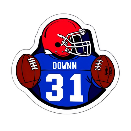 Stiker Tema Bola Sepak NFL