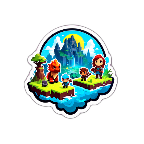 Hytale-pelin maisema ja fantastiset olennot