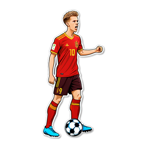 Dani Olmo: Jubelnde Leidenschaft im Fußballdesign