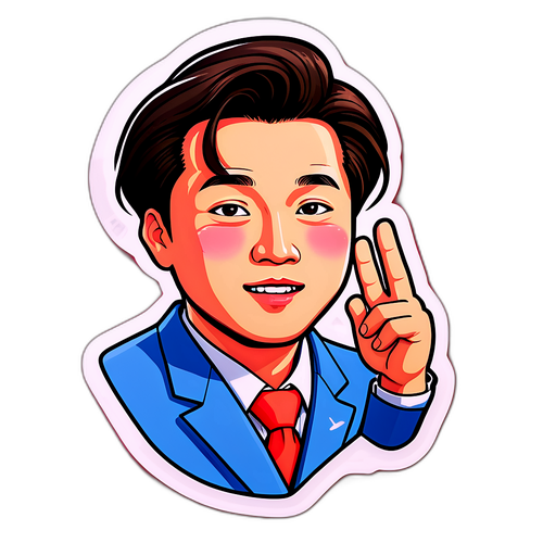 김민석의 대표 아이콘 감정 스티커