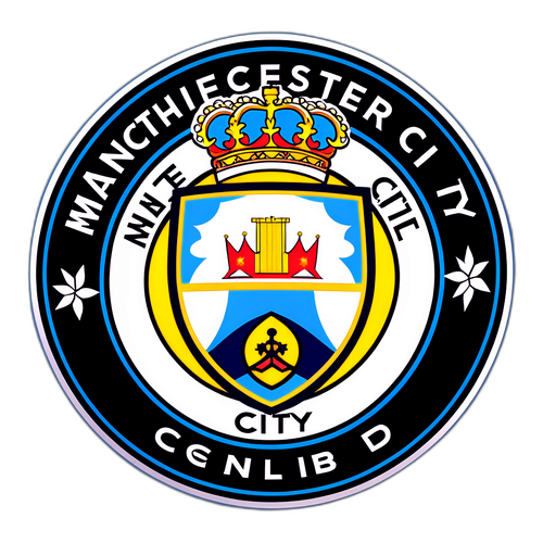 맨체스터 시티 팬을 위한 디자인 스티커