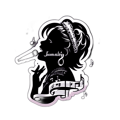 Autocollant inspiré par Jeanne de Star Academy