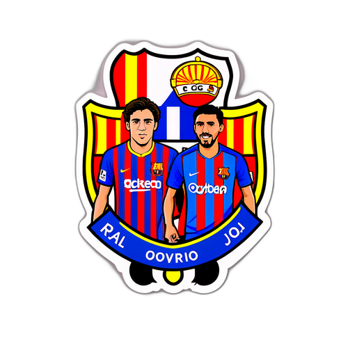 Real Oviedo ja Barcelona -tarra