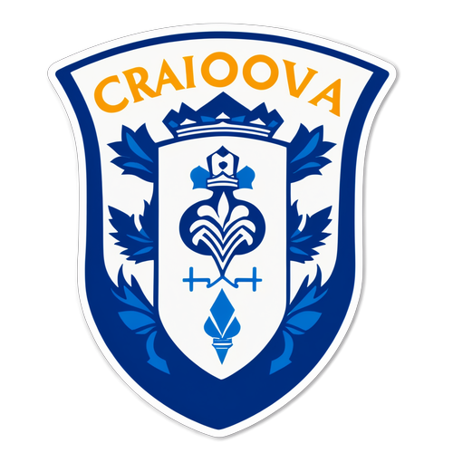 Sticker cu logo-ul iconic al Universității Craiova