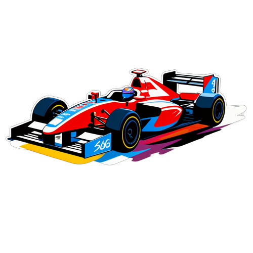 鈴鹿サーキットを駆け抜けるカラフルなレーシングカー