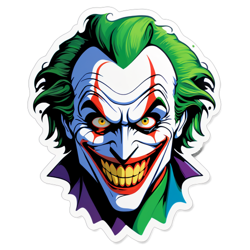 Rekaan Joker Menyeramkan yang Indah: Kecelaruan Warna dan Corak Menggetarkan!