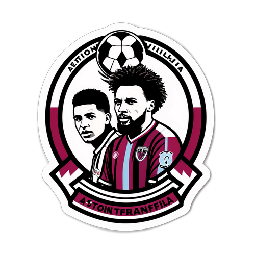 Autocollant dynamique représentant le match entre Eintracht Frankfurt et Aston Villa