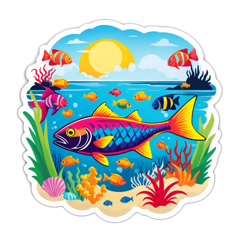 Ένα φωτεινό και χιουμοριστικό αυτοκόλλητο για το Μπελίζ