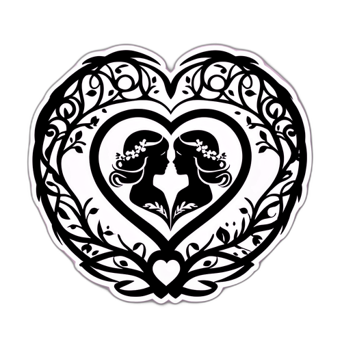 Sticker cu Temă de Iubire 'Insula Iubirii'
