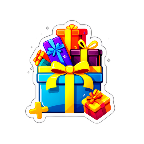 Konsepto ng GCash Reward na may Masayang Disenyo ng mga Regalo