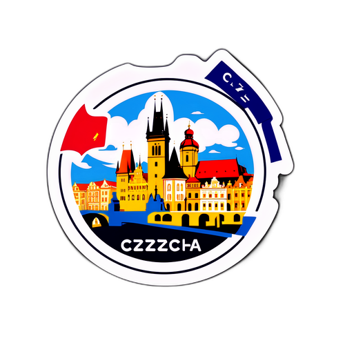 Logo tn.cz s ikonickými českými symboly, jako je panorama Prahy