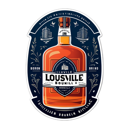 Etichetta Funky per Bourbon di Louisville