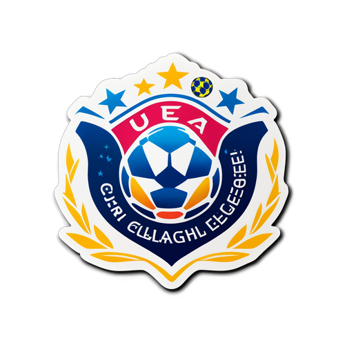 Sticker celebrând esența Ligii Conferinței UEFA