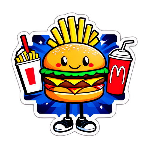Masayang Burger na Karakter