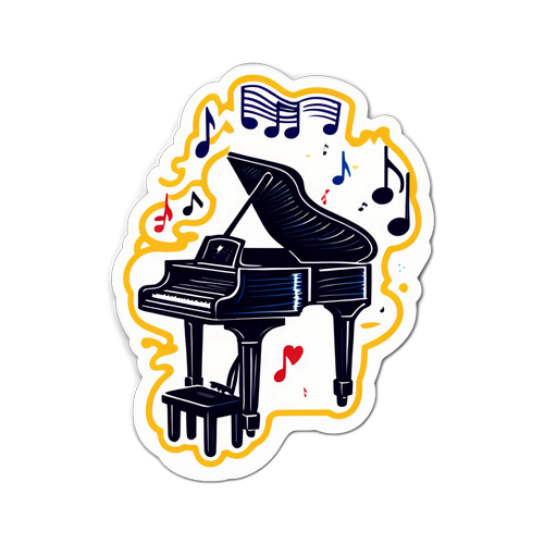 미스트롯 4의 배경 음악을 상징하는 음표로 그려진 디자인