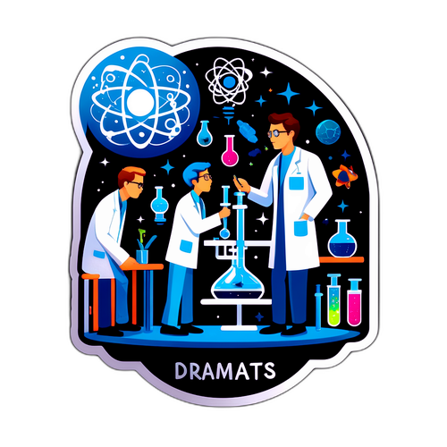 科学梦想主题贴纸