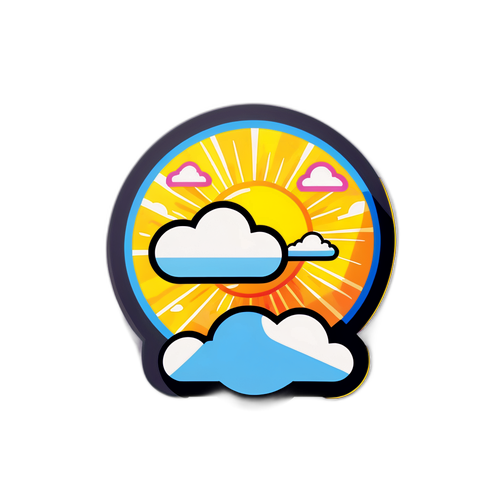 陽光明媚的天氣圖示