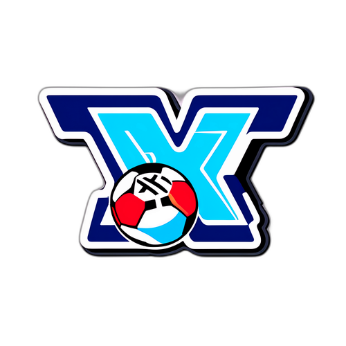 Chữ cái 'XSTV' với hình bóng đá