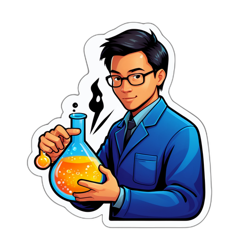 Стикер: Адам Сяо представляет новую химическую формулу