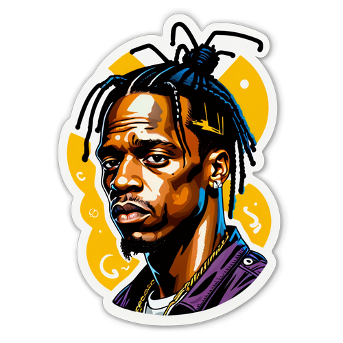 Travis Scott em Alta: O Adesivo Que Vai Revolucionar Sua Estilo Urbano!