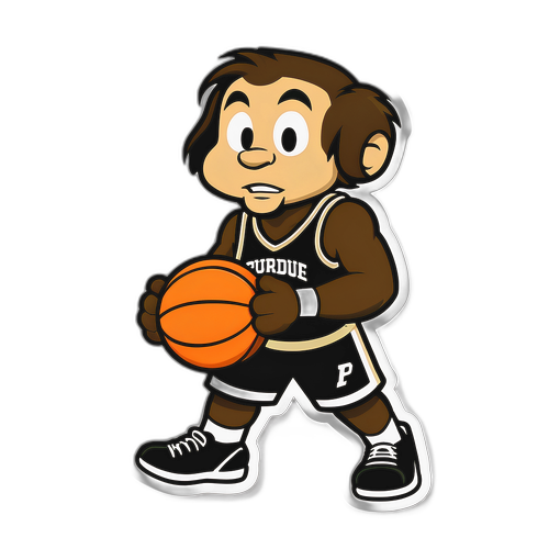 Purdue Boilermakers Basketball Sticker