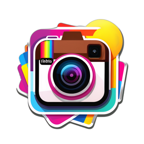 Instagram Kamera Aufkleber