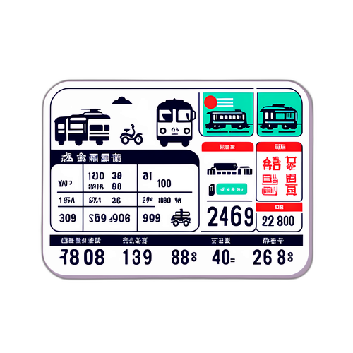 台灣鐵路票價貼紙