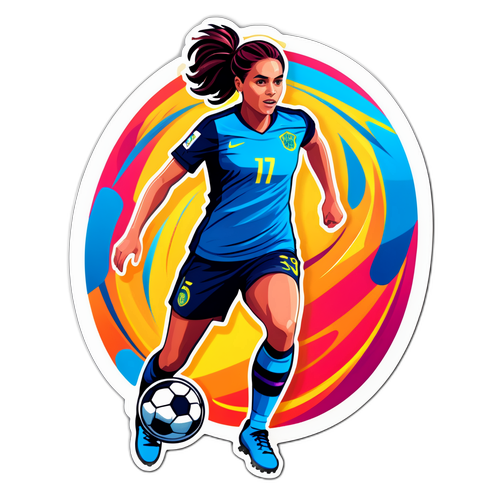 Ενεργητική Στιγμιότυπο Ποδοσφαιρίστριας