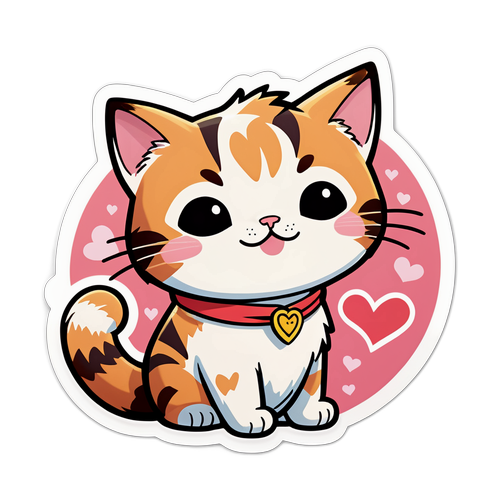 사랑에 빠진 고양이 캐릭터