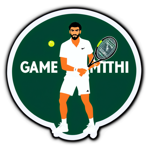 Matteo Berrettini: Game. Set. Match! Scopri il Nuovo Sticker Elegante che Rende Ogni Partita Unica!