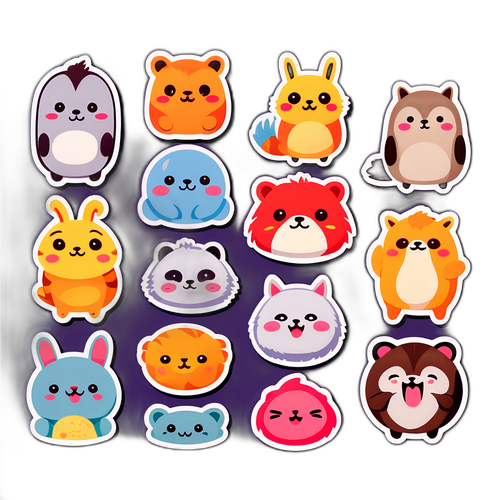 다양한 감정을 표현하는 동물 스티커