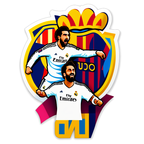 Real Madrid vs Barcelona Match Sticker