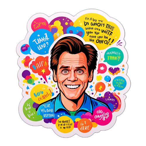 Jim Carrey Alıntısı Baloncuk Sticker