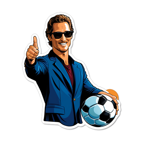 Shocking Sticker Alert: Matthew McConaughey's Ultimate 'Alright, Alright, Alright!' Football Vibes!