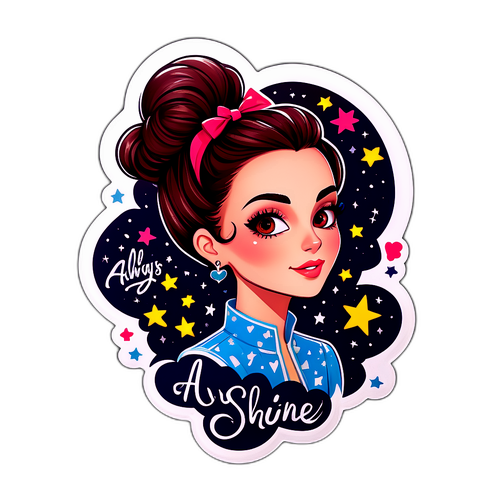 Sticker de Claudia Ciardone con Estrellas y Corazones