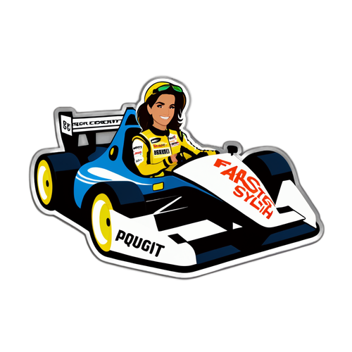 Kelly Piquet in een Raceauto 'Snel en Stijlvol'