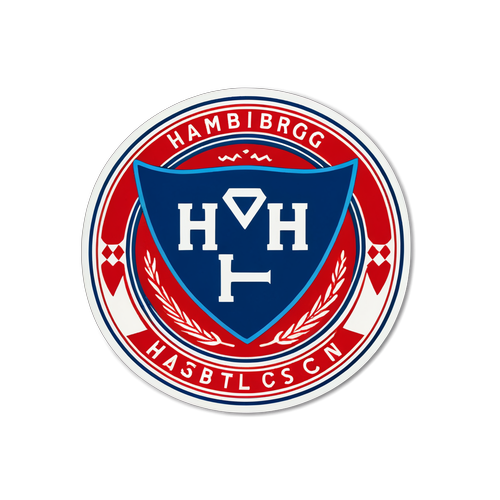 Sticker mit nostalgischem HSV-Logo