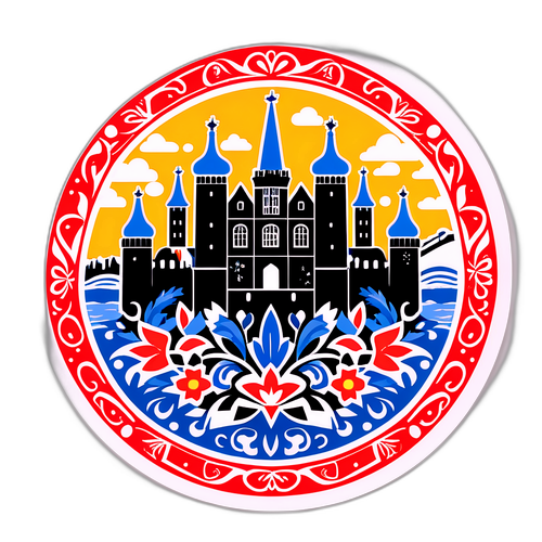 Moderne digital sticker repræsenterende Estland